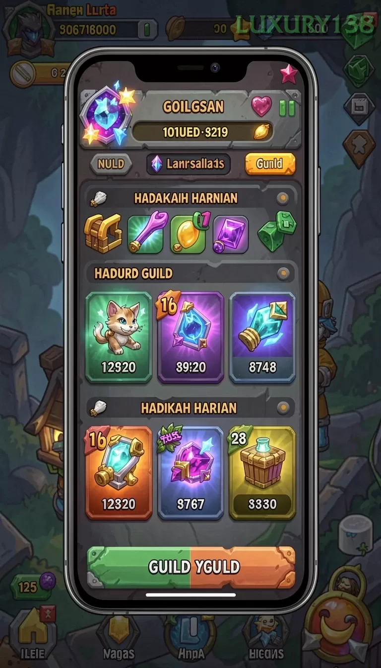 Cuplikan layar MEGA288 — aktivitas