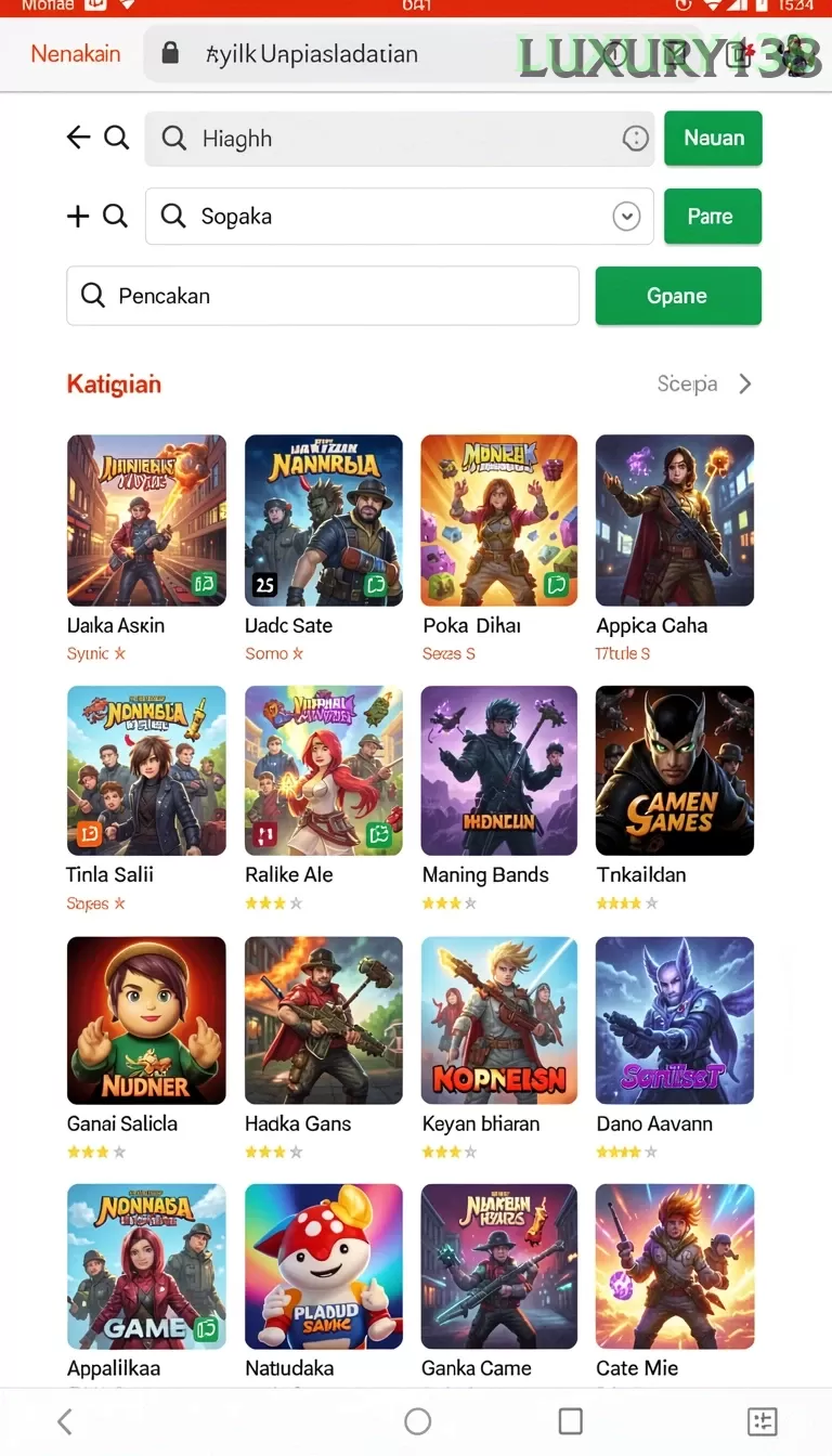 Cuplikan layar KATSU5 — halaman utama