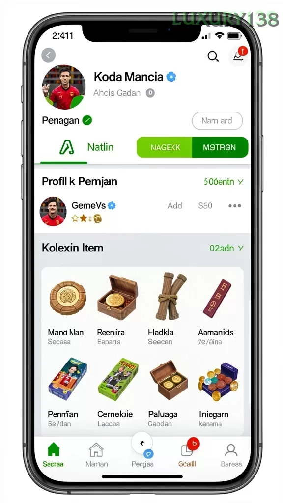 Cuplikan layar IDNSLOT — pengaturan akun